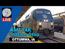 LIVE Amtrak California Zephyr station stop in Ottumwa, Iowa June 15, 2025