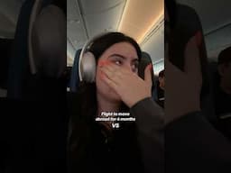 The flight there vs the flight home 😭🥰 #livingabroad #beinginyour20s #growthmindset