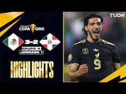 Resumen y goles - México 3-2 República Dominicana | Copa Oro - J1 2025 | TUDN