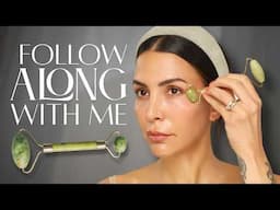 Follow Along: 5-Min Jade Roller Routine to Smooth Wrinkles & De-Puff Undereyes