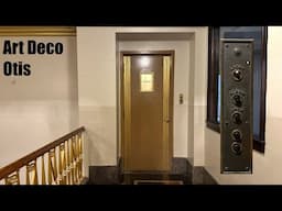 Art Deco Otis Elevator at the Pickwick Theatre in Park Ridge, IL