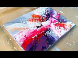 Mini Abstract Acrylic Painting Demo - Quick & Easy Painting Tutorial - 141