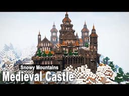 Minecraft: How to build a Mountain Deepslate Castle | Tutorial Part.3
