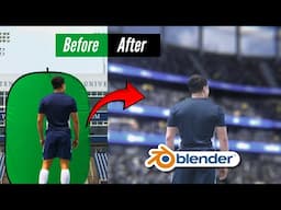 How to create a vfx shot in blender | green screen blender vfx tutorial  | @difffusestudio