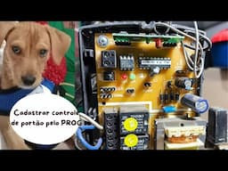 Configurando controle de portão com os pinos PROG e botão BOT