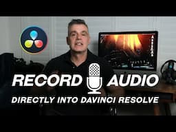 This is how you record Audio Directly into DaVinci Resolve