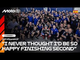 UNSEEN: Quartararo and Yamaha celebrate their first podium in 3 years! 🎉 | 2025 Spanish GP