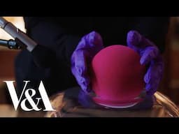 ASMR at the museum: Looking through a hyperreal glass pillow sculpture