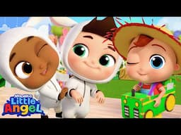 Old MacDonald Had A Farm | Little Angel| Kids Happy Place
