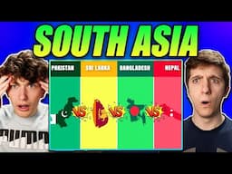 Americans React to Pakistan vs Nepal vs Bangladesh vs Sri Lanka (South Asia Country Comparison)