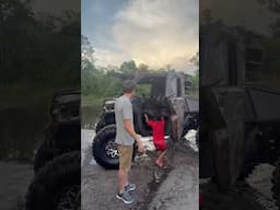 Mom is scared when son goes mud riding #shorts