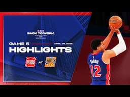 Pistons Win Game 5 | Full Highlights #pistons  #detroitpistons #nba