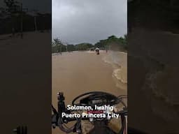 Umapaw ang ilog ng Solomon sa Brgy. Iwahig, Puerto Princesa City