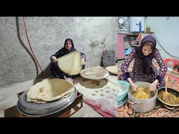 Baking Traditional Bread with the Skilled Hands of Farideh Khanom and Her Daughter-in-Law