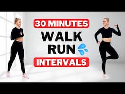 🔥30 Min WALK & RUN WORKOUT🔥@Home Cardio Intervals for Maximum Fat Burn🔥Fast Weight Loss🔥