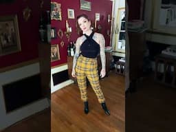 OOTD: Yellow Plaid 90s Clueless Vibes by CHERRY DOLLFACE #shorts