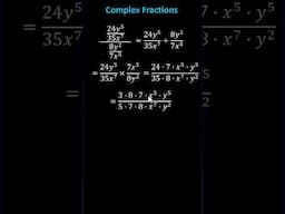 Math Challenge: Simplify a Complex Fraction #maths