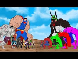 All Superheroes Transformations Hulk vs Evolution of Spider-Man | SUPER HEROES MOVIE ANIMATION