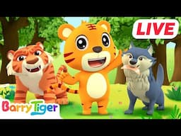 LIVE🔴Sing Along with BarryTiger: 🎊 2025 BEST Songs for Kids and Families! 🎵