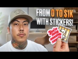 Make $1000 Per Month Selling Simple Stickers Online with ZERO Experience - Step By Step Tutorial