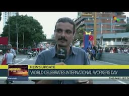 Venezuelan people show their support to the Bolivarian government
