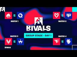 BLAST Premier Rivals S1 '25, Day 1 - Spirit v Fly, MOUZ v paIN, Vitality v Wild, FaZe v Falcons