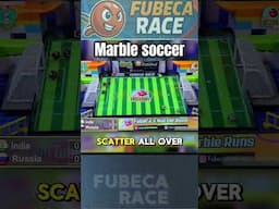 Marble soccer 🔥☄️ #marblerun #marblesrace #trending #fubecarace #countryballs