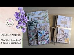Flip Throughs Of My "In The Garden" Folio Journals 🍃🦔