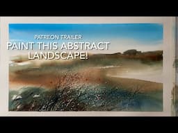 Beginner-Friendly ABSTRACT WATERCOLOUR MISTY MORNING Landscape Painting, Techniques Tutorial TRAILER