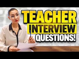 TEACHER INTERVIEW QUESTIONS & ANSWERS! (Mock Interview) How To PASS a Teacher Interview!