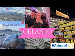ORLANDO FLORIDA TRAVEL DAY | Virgin Atlantic, Walmart & Disney Springs