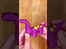 DIY a SQUISHY 🦕 Play-Doh Dinosaur! Follow the steps! #dinosaurs #jurassicpark #dinosaur
