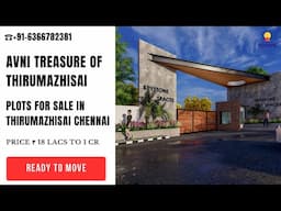 Avni Treasure Of Thirumazhisai By Keystone | ☎ 6366782381 | Plots For Sale in Thirumazhisai Chennai
