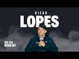 Diego Lopes Talks Title Fight vs Former Champ Volkanovski, Mullets & Mexico At UFC 314 Media Day