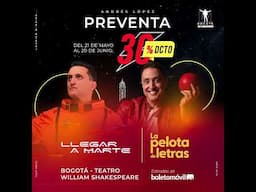 🎭 ¡La Pelota de Letras y Llegar a Marte en teatro y en Bogotá! 30% OFF 😱🎟️ | Andrés López
