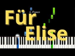 Für Elise Beethoven Easy Piano Tutorial