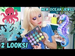 NEW Bella Beaute Bar OCEAN JEWEL PALETTE Review + 2 Looks Tutorial