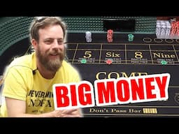 🔥WINNING BIG MONEY OUT HERE🔥 30 Roll Craps Challenge - WIN BIG or BUST #488