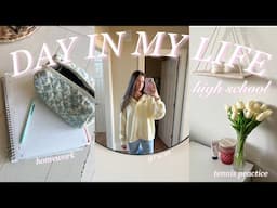 HIGH SCHOOL DAY IN MY LIFE *senior year* | practice, studying, + self-care