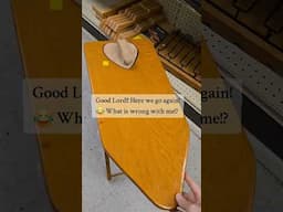 Vintage wooden toys are so cute! A little ironing board! #thrift #vintage #woodentoys