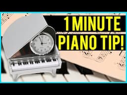 ONE MINUTE that Will Change Your Piano Playing