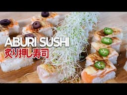 How to make Aburi Sushi | oshi sushi | restaurant style recipe