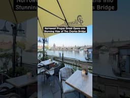 Narrowest Prague Street Opens into Stunning View of The Charles Bridge #Prague #charlesbridge