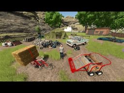 Farmer Gets Attacked in Abandoned Forest | Farming Simulator 25 | Back in my Day 4