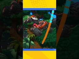 Blaze Swings on Tree VINES with Family! 🌳 #Shorts