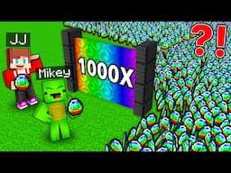 How Mikey and JJ Created Rainbow Multiplicator in Minecraft - Maizen