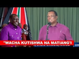 "BWANA RAIS WACHA KUTISHWA NA GACHAGUA NA MATIANG'I WAKISEMA RUTO MUST GO!" Atwoli tells Ruto