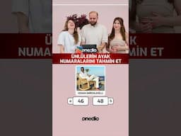 Ünlülerin Ayak Numaralarını Tahmin Et 😂 Demet Özdemir vs Çağatay Ulusoy 😂 #shorts #shortsvideo