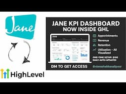 JaneApp KPI Dashboard + GoHighLevel Integration Live metrics