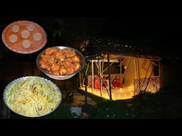 গরম চায়ে চুমুক দিয়ে রাতের পার্টিতে চিকেন পকোড়া ও চাউমিন / Night Party at Krishnar Rannaghar